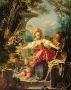 Jean Honore Fragonard Blindman's Buff Norge oil painting reproduction